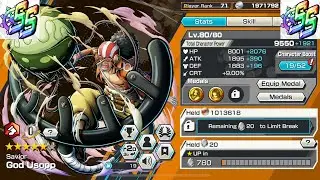 lvl 80 (19/20) Boost God Usopp Gameplay In OPBR SS League