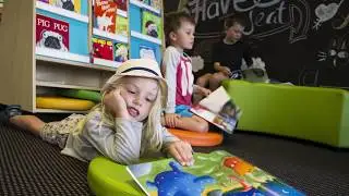 The Storytime Station library book storage and display - designed by Furnware