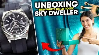 UNBOXING NEW #Rolex #skydweller White Gold with #Oysterflex strap Reference #336239 #rolexwatchmen