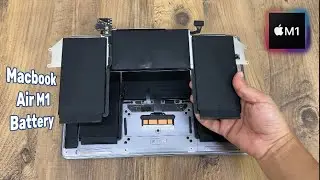 تغيير بطارية ماك بوك اير Macbook Air M1 A2337 Battery Replacement