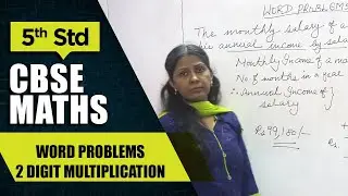 5th Std CBSE Maths Syllabus | Word problems -3 digit multiplication | CBSE Maths Part-10