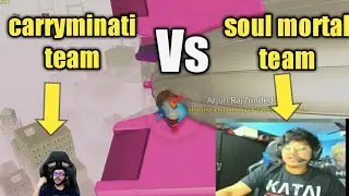 Carryminati team vs soul mortal team funny moments highlight