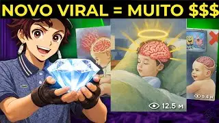 VIRALIZA com POUCOS VÍDEOS! Copiei um Canal Dark Inédito pra Monetizar com IA (100% Grátis)