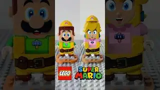 Mario Vs Peach | Builder Power Up Suit #mariomaker2 #lego #buildersuit #supermario #peaches