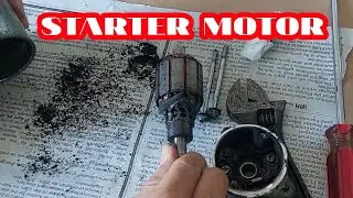 HOW TO REPLACE CARBON BRUSH IN STARTER MOTOR.