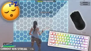 Razer huntsman mini mercury😴 1v1 Piece Control | ASMR  gameplay 😴 (Fortnite KBM ASMR)