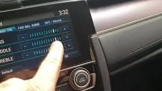 Tuning the audio in a 2017 Civic Touring