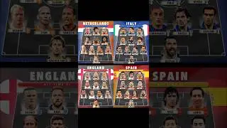 Netherlands, Italy, England & Spain (All Time XI) 🤯🔥