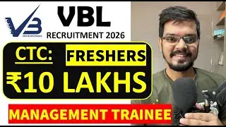 VBL Recruitment 2026 | Freshers | CTC: ₹10 Lakhs | Engineers | Latest Jobs 2026