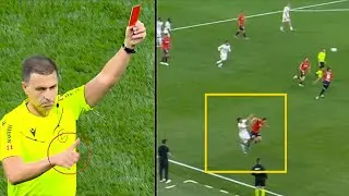 🟥 Osasuna's Abel Bretones sent off with CRAZY RED CARD against Real Madrid 