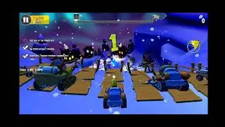 Angry birds go Revolution Sub zero blue cornet ice cream sled hai green bird