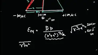 Calculate the field due to an electric dipole of length 10 cm &hellip;&hellip;&hellip;&hellip;&hellip;&hellip; #physics #class12physics