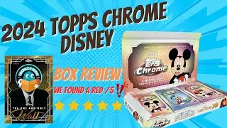 RED /5🤯🚨🔥 2024 Topps Chrome Disney Hobby Box Review #topps #tradingcards #disney #2024
