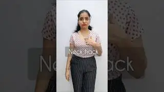 Neck hack🥰 100% work try once #clothing #hacks #neckhack #newideas ##hdfashiondesigns #fashionhacks