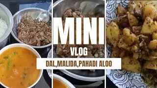 Pahadi Aloo Aur Dal Ka Swad 😋 | Mini Vlog |  Saada Sa Ghar Ka Khana 🏡 | Ayesha's Little Corner 