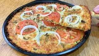 Pizza DELICIOSA e SAUDÁVEL - SEM TRIGO e com Poucos Carboidratos (Low Carb)