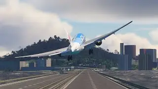 The Runway Looked Way Too Short! Boeing 777-200 Hard Landing at Airport