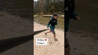 Безумный забег по тропе вдоль реки в горах Йосемити 🏞️⛰️🏃🏽 #бегпотропам #бег #бегкаждыйдень #бег