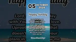 Sunday Morning Prayer 🙏 Peace, Love & Rest in God | Powerful Short Prayer