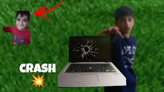 My little brother was crashed my new laptop 💻😭🥺