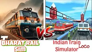 Railway GameZ - | Bharat Rail Sim vs Indian Train Simulator | comparison