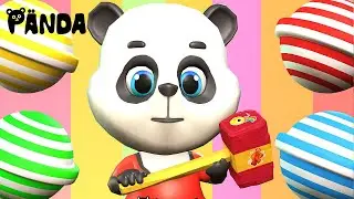 Colorful Candy Song | Learn Colors With Panda | Nursery Rhymes & Kids Songs