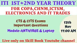 Important MCQ for ITI Trade CHNM, Electronics , IT ,COPA, ICTSM | Bharat Skills | Skill Book
