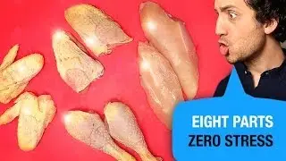 Как легко и быстро разделать целую курицу