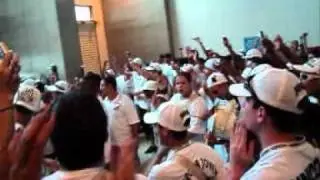 Torcida Jovem do Santos fazendo a festa no Arena Barueri