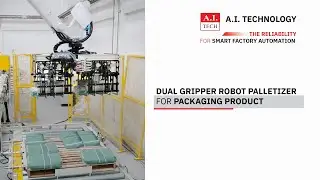 Dual Gripper Robot Palletizer for bag packaging product
