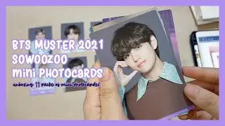 unboxing BTS muster 2021 sowoozoo mini photocard set! ✨