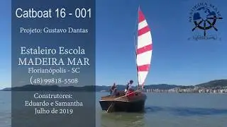 O primeiro catboat em stich and glue do Brasil - Peregrino 160