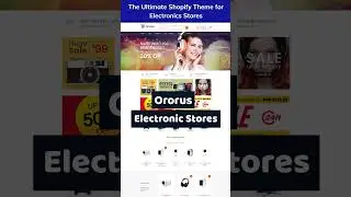The Ultimate Shopify Theme for Electronics Stores #shopify #shopifytemplates
