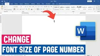Как изменить размер шрифта номера страницы в Word