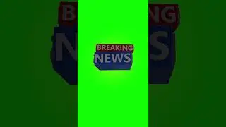Green Screen Breaking News Banner #shorts #short #greenscreen