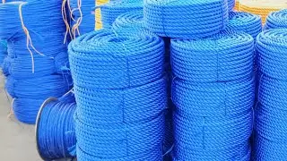 Rope Bundle Packing Live | Industrial Rope Making in Factory