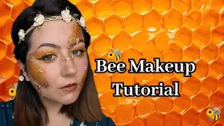 Bee Makeup Tutorial 🐝 #beemakeup #makeuptutorial #halloweenmakeup #makeupartist #fxmakeup