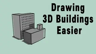 Drawing 3D buildings more Easily (Grease Pencil, Blender)