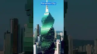 Super cool twisting skyscraper in Panama City #travel #shorts