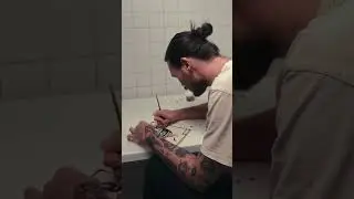 Traditional tattoo flash process | Spit shading