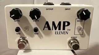 Lovepedal Amp11 Eleven White OD11 Overdrive & COT50 Boost Dual guitar pedal.