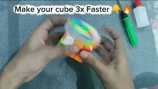 Make you Rubik's cube 3x Faster 🤫🔥