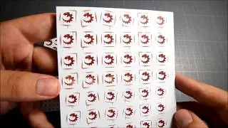How to use laser printed decals