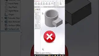 SOLIDWORKS Extrude Cut From Surface