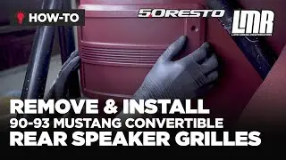 How To Remove/Install Fox Body Mustang Convertible Rear Speaker Grilles (90-93)