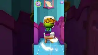 My talking tom 2 toilet time #trending #viralshorts #mytalkingtom2 #freefire #shortvideos #reactionv