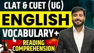 CLAT +🔥 CUET UG | Vocabulary + Reading Comprehension | English Tricks & Examples-18 By Prashant Sir