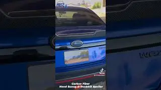 2022 Up WRX Carbon Fiber Hood Scoop Replacement & Duckbill Spoiler NBR Motorsport