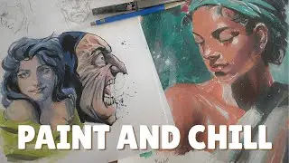 Paint and Chill Gouache Session