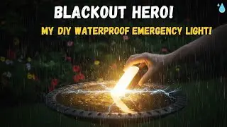 I Built a DIY Waterproof Emergency Light #DIY #survival #lifehack